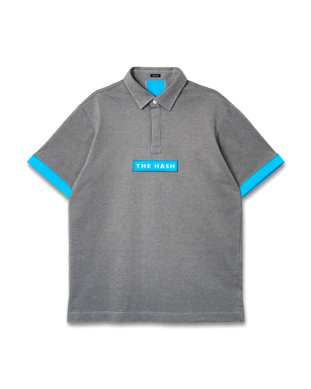 MEN’S HASH POLO GRAY&BLUE